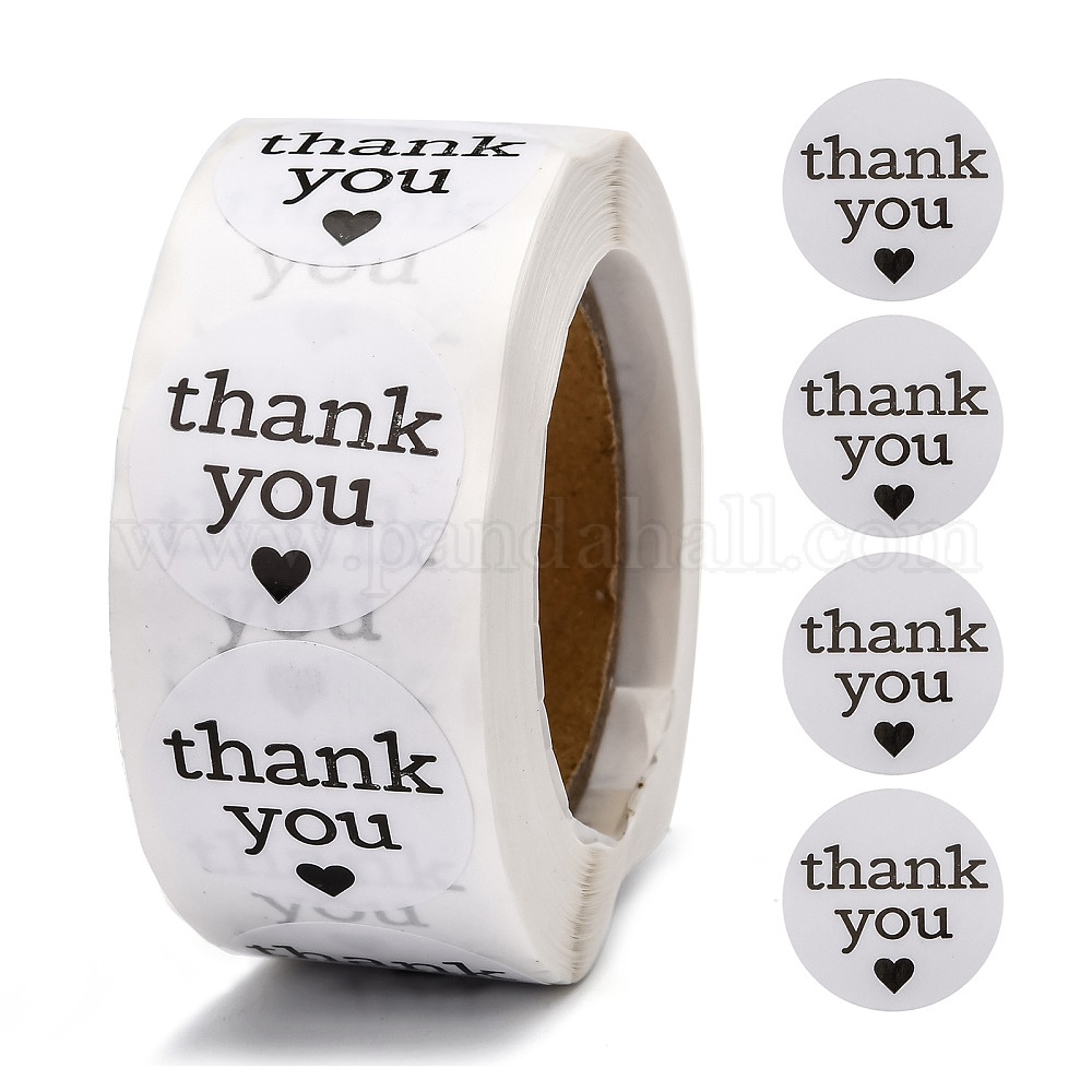 Wholesale 1 Inch Thank You Stickers - Pandahall.com