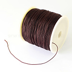 Плетеной нейлоновой нити, китайский шнур для завязывания бисера шнур для изготовления ювелирных изделий из бисера, кокосового коричневый, 0.5 мм, Около 150 ярдов / рулон