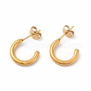 Серьги-гвоздики из нержавеющей стали 304 EJEW-C004-12C-G