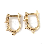Серьги-кольца из латуни ZIRC-L097-055G
