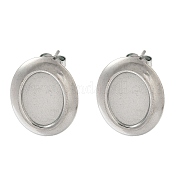 Серьги-гвоздики из нержавеющей стали 304 STAS-A057-01P