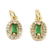 Латунные микро проложить кубического циркония подвески KK-C051-04G-03