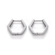 Серьги-кольца Huggie Hoop из нержавеющей стали 304 STAS-S103-24P