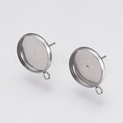 Серьги-гвоздики из нержавеющей стали 202 STAS-I088-D-03P