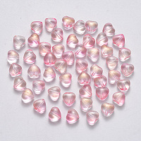 Perle di vetro verniciate a spruzzo trasparente&nbsp;X-GLAA-R211-02-B04