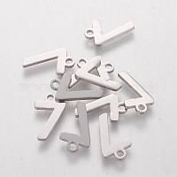 UNICRAFTALE 10pcs Number 0~9 Charm Golden Metal Pendants Stainless Steel Charms Lucky Numbers Smooth Charms 1.8mm Hole Dangle