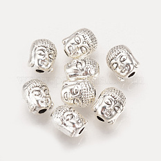Perles en alliage de style tibétain X-TIBE-Q075-53AS-LF