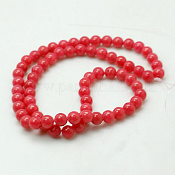 Cuentas mashan naturales redondos del jade hebras&nbsp;G-D263-8mm-XS16
