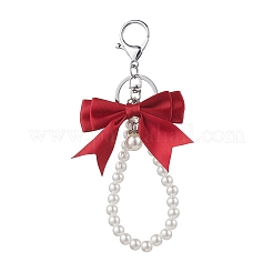 5 porte-clés pendentif nœud papillon en polyester 5 couleurs&nbsp;KEYC-JKC01423