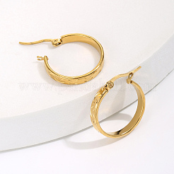 Minimalistische 201 Edelstahl Mond Creolen&nbsp;TD3757