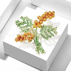 Blumenbroschen aus Zinklegierung&nbsp;PW-WG423FB-01