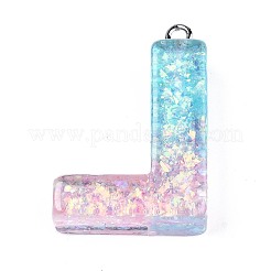 Pendentifs en résine époxy transparente&nbsp;CRES-S364-002L