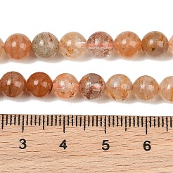 Hilos de cuentas de cuarzo fantasma de mil capas naturales/cuarzo lodolita en capas&nbsp;GG-CBAEB04-A01-6mm-A