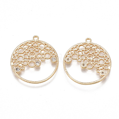 Pendenti in ottone in filigrana&nbsp;KK-T038-345G-01