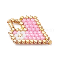 Perlen Herz Charms&nbsp;PALLOY-MZ01147-03