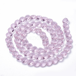 Perles en verre transparentes&nbsp;GLAA-Q066-14mm-A16