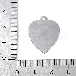 Anhänger aus synthetischem Türkis aus Edelstahl 304&nbsp;STAS-K311-02P