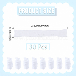 30 bas en soie et polyester à fleurs&nbsp;AJEW-CY0002-29C