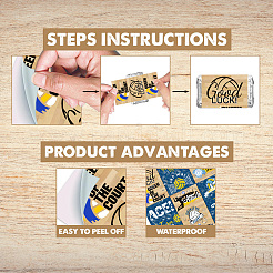 Mini emballages de barre chocolatée auto-adhésifs en papier feuille&nbsp;DIY-WH0604-009