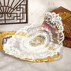 2 tovaglietta vintage in pizzo di poliestere ricamata&nbsp;AJEW-CN0005-09B-02