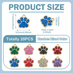20pcs pendentifs en émail en alliage&nbsp;ENAM-TADJ0001-01KCG