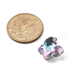 10 Stück facettierte Glasanhänger&nbsp;PALLOY-JF04063-02