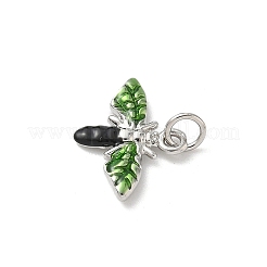 Pendentifs en laiton émaillé sur le thème des insectes&nbsp;KK-B155-01A-02P