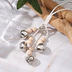 Decorazione pendente in campana di ferro&nbsp;HJEW-JM02249-03