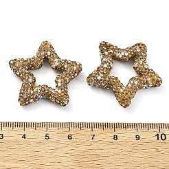 Sternförmige Strassperlen aus Polymerton&nbsp;CLAY-NH0001-06E