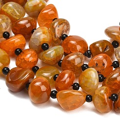 Chapelets de perles veines de dragon en agate naturelle&nbsp;GG-L001-I01-01