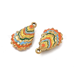 304 Edelstahl-Emaille-Anhänger&nbsp;STAS-F347-01G