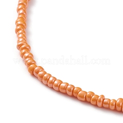 Collane di perle di vetro rotonde&nbsp;NJEW-JN03207