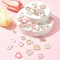 36pcs 13 Arten Legierungs-Emaille-Charms&nbsp;ENAM-FS0002-17
