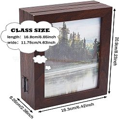 Aufklappbare Bilderrahmenbox aus Holz&nbsp;DIY-WH0162-27B