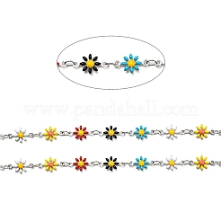 Chaîne à maillons floraux en acier inoxydable 304&nbsp;CHS-E011-01P-01