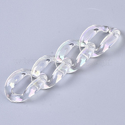 Transparentem Acryl Verknüpfung Ringe&nbsp;PACR-R246-056