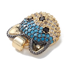 Pendentifs avec zircon cubiques à micro-pavés en laiton&nbsp;KK-M240-02