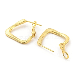 Orecchini a cerchio in ottone con placcatura a cremagliera per donna&nbsp;EJEW-K263-24G