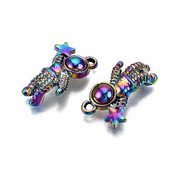 Regenbogenfarbene legierung anhänger&nbsp;PALLOY-S180-070-RS