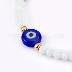 Facettierten Glasperlen Stretch-Armbänder&nbsp;BJEW-JB05984-02