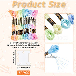 6-lagiges Polyester-Stickgarn&nbsp;OCOR-CY0002-03B-03