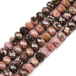 Natur Rhodonit Perlen Stränge&nbsp;G-C259-A25-5x8mm