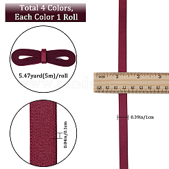 Bandoulière élastique plate en polyester 20 m 4 couleurs&nbsp;OCOR-GF0003-63