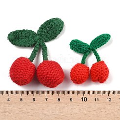 Häkeln Sie 14 Stück 3 Stil 3D-Kirschverzierungszubehör&nbsp;DIY-FG0004-11