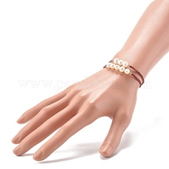 Set di braccialetti regolabili in cordino di nylon per la festa della mamma&nbsp;BJEW-JB06528-02
