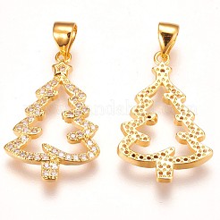 Ottone micro spianare pendenti zirconi&nbsp;ZIRC-F086-01