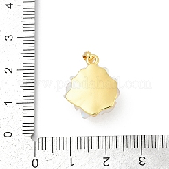 Pendentifs en laiton plaqué uv&nbsp;KK-R213-15G-01