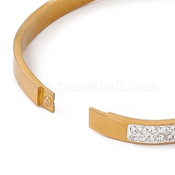 Kristall-Strass-Klapparmreif&nbsp;BJEW-F439-02G