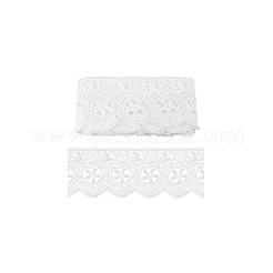 Cinta de encaje de flores bordadas de algodón de 15 yarda&nbsp;OCOR-WH0086-91A