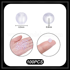 100 Stück Silikon-Ohrringmuttern&nbsp;FIND-UN0009-93